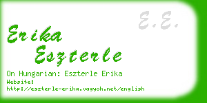 erika eszterle business card